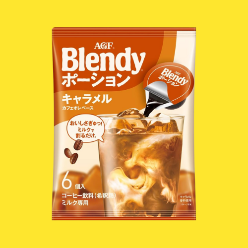قهوة مركزة بنكهة الكراميل من AGF Blendy Portion
