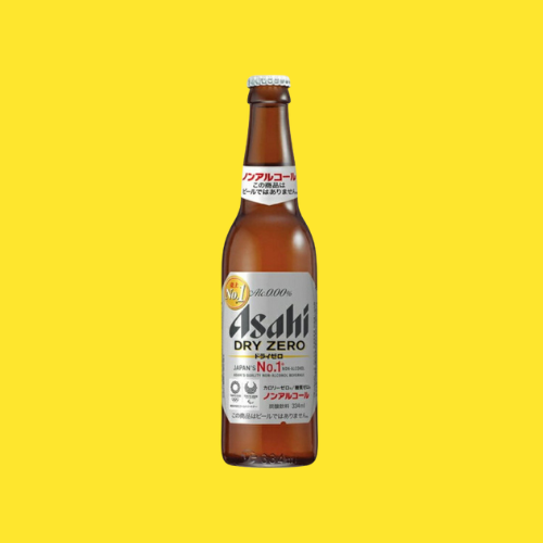 ASAHI DRY ZERO BOTTLE 0kcal / 0.00%ALC. / 0g carbs non alcohol beverage
