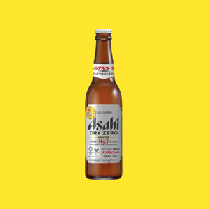 ASAHI DRY ZERO BOTTLE 0kcal / 0.00%ALC. / 0g carbs non alcohol beverage
