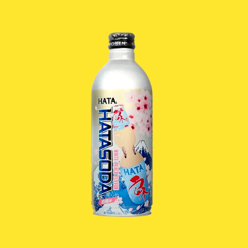 Hata White Peach Soda – 500 ml (Imported)